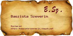 Baszista Szeverin névjegykártya